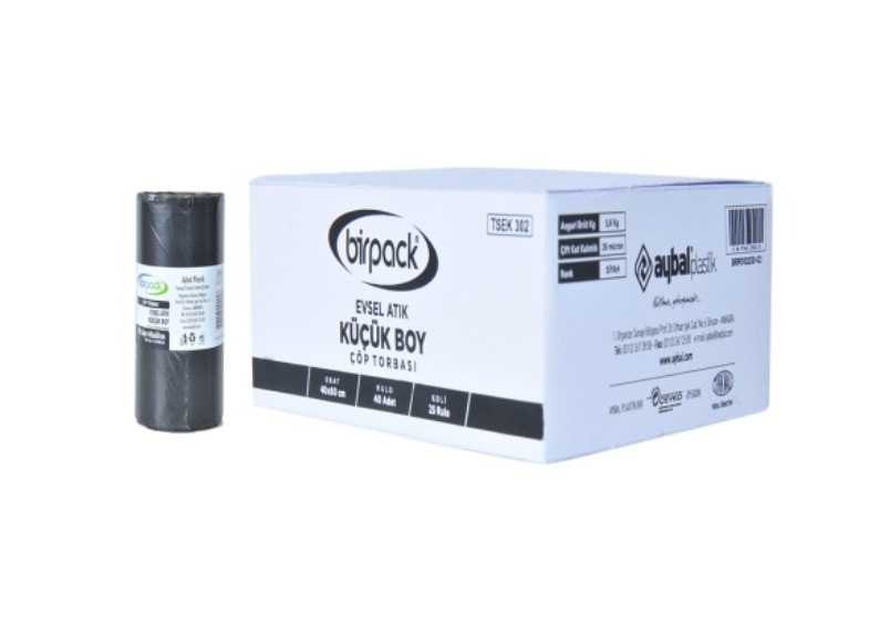 DMO KÜÇÜK BOY ÇÖP TORBASI | 65964-K1333 BİRPACK ( BRP010230-02 ) KÜÇÜK BOY 40 x 60 cm 26 µm 40 x 25 Rulo