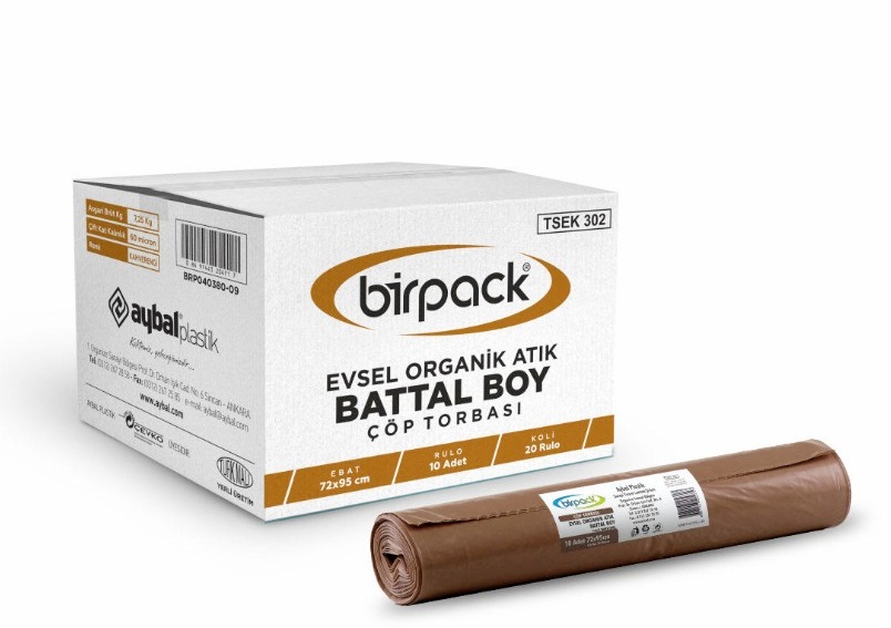 DMO BATTAL BOY ÇÖP TORBASI 73066-K1333 BİRPACK (BRP040380-09) BATTAL BOY 72 x 95 cm 60 µm  10 X 20