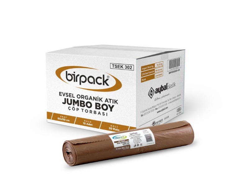 DMO JUMBO BOY ÇÖP TORBASI 73069-K1333 BİRPACK (BRP050550-09)  JUMBO BOY 80 x 110 cm 68 µm 10 X 20